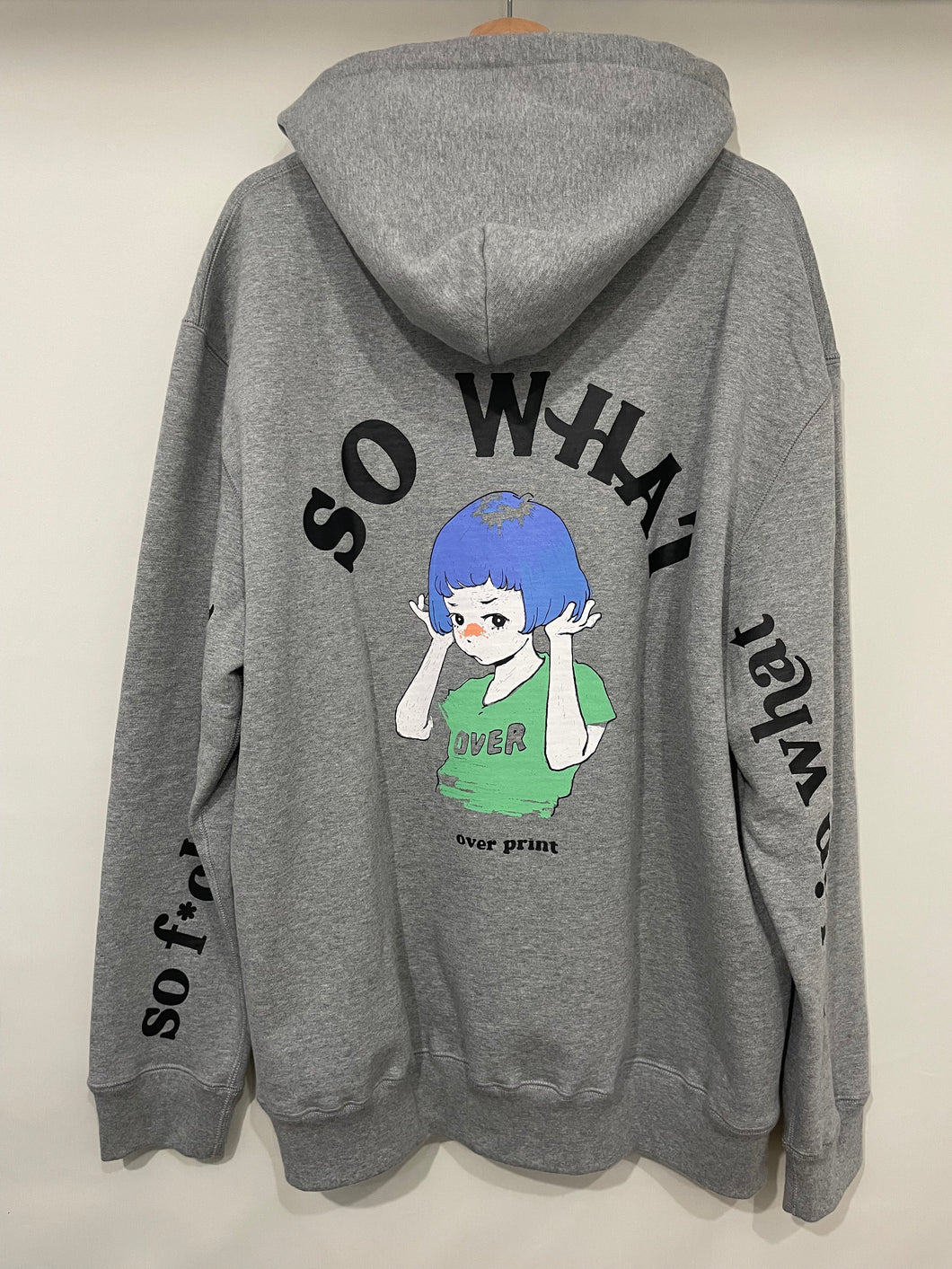 over print So WHAT HOODIE