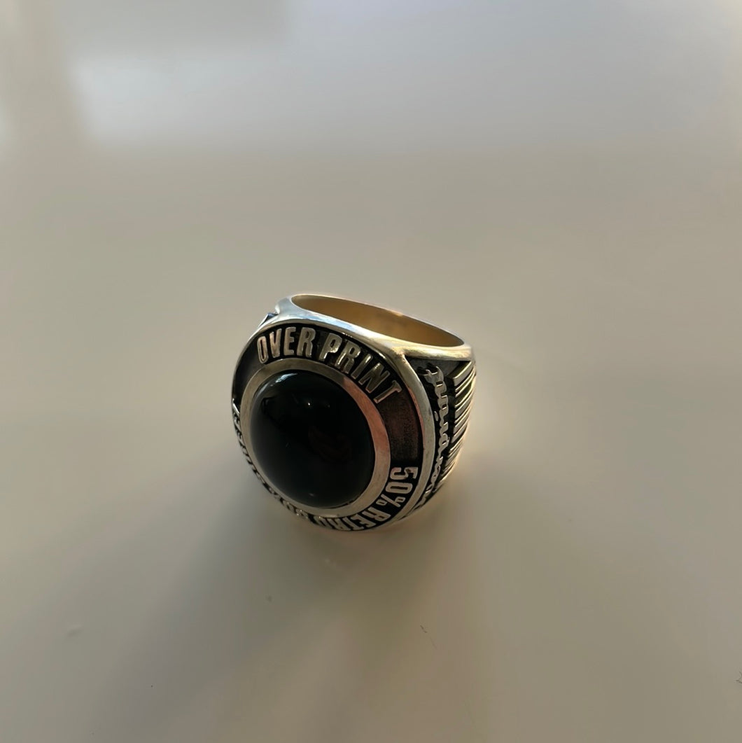 over print  COLLEGE RING